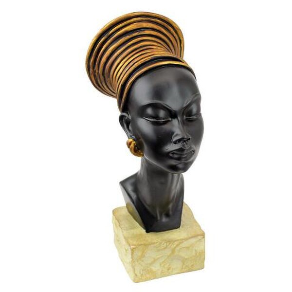 Nubian Kandake Sculptural Bust Regal Woman Portrait Statue Museum